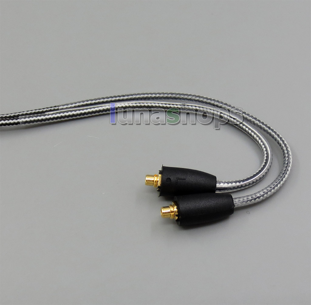 Black And White With Mic Remote Earphone Hook Audio Cable For Shure se215 se315 se425 se535 Se846