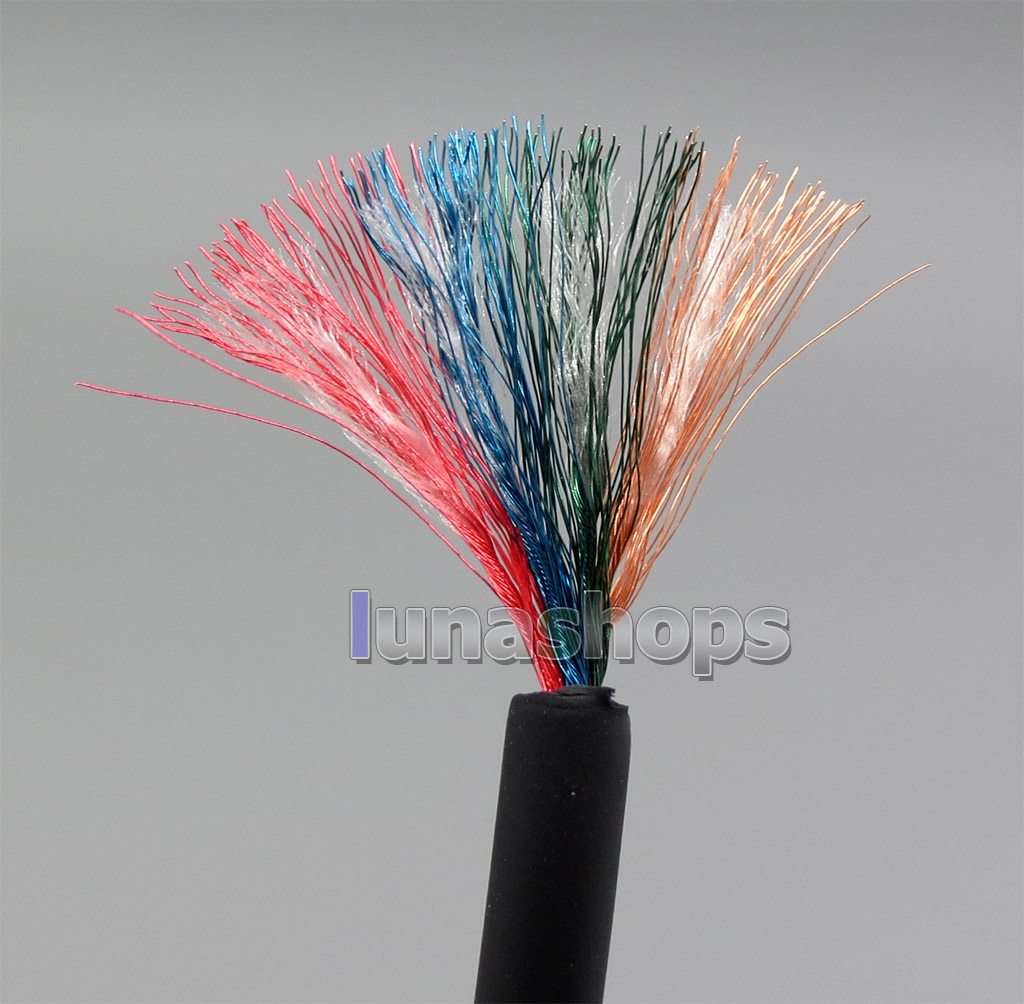 120cm Diameter 3.6mm 45*0.04mm 4N OCC Copper Stereo Earphone DIY Bulk Cable + TPE Insulating Layer 