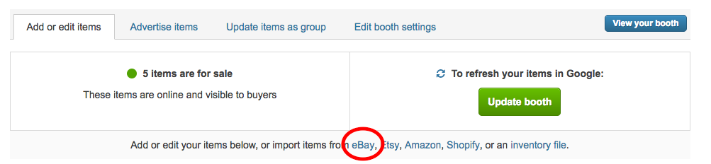 SCARICA FILE CSV DA EBAY