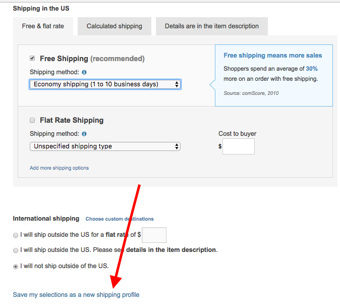 Using Shipping Profiles