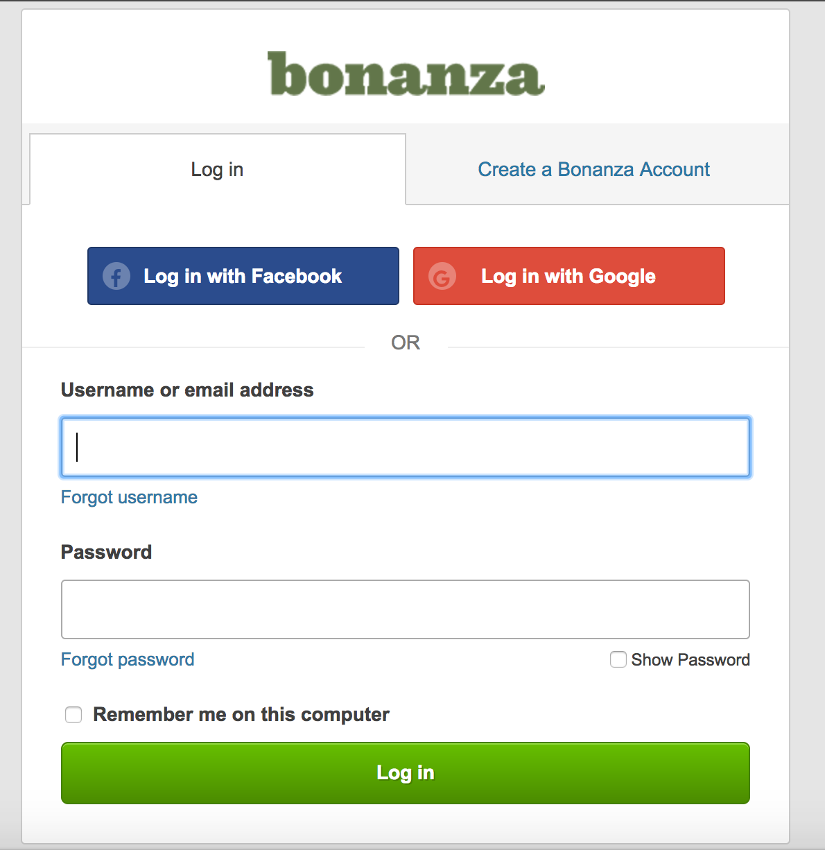 Logging In And Out Of Bonanza Bonanza Help Center