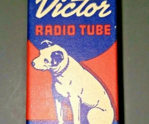 Vintage RCA Victor 12F5 GT Vacuum Radio Tube Nipper The Dog Graphics NOS, an item from the 'A Blast From the Past' hand-picked list