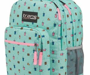 New TRANS by JANSPORT Blue Munchies Print Supermax Multi Pocket Backpack, an item from the 'It's in the Bag! ' hand-picked list