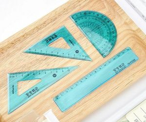 Plastic Triangle Ruler Set School Supplies For Students Learning Math Geometry, an item from the 'Back to School Supplies' hand-picked list