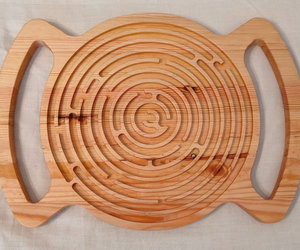 Hand maze educational game for child made wood environmentally friendly puzzle b, an item from the 'Puzzlemaster' hand-picked list
