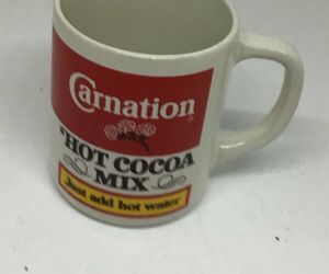 Carnation Hot Cocoa Mix Coffee Mug Cup Vintage Collectibles Unique Gift, an item from the 'Collectable Memories ' hand-picked list