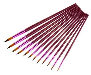 12 Purple Rod Double Color Nylon Wool Watercolor Pens Set Art Paint Brushes, an item from the 'Cool Art Supplies for the Artist in You!' hand-picked list