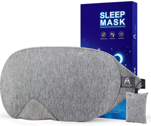 Mavogel Cotton Sleep Eye Mask Updated Design Light Blocking Sleep Mask, an item from the 'Travel Must-Haves' hand-picked list