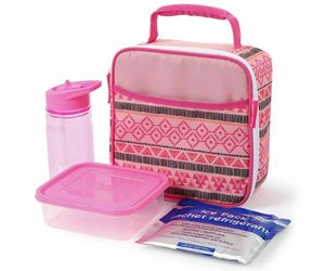 NWT Arctic Zone Aztec Lunch Bag, Girls Pink handle, insulated combo work bag set, an item from the 'Keep Calm and Eat Lunch' hand-picked list