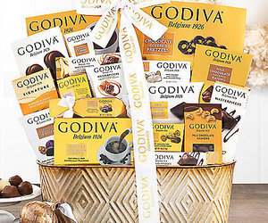 Godiva Decadence: Premium Chocolate Gift Basket, an item from the 'Chocolates, Diamonds &amp; Roses' hand-picked list