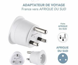 France travel adapter to south Africa, Botswana, lesotho, an item from the 'Vacation Accessories ' hand-picked list