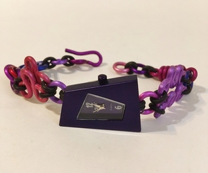 Purple Rhomboid Wristwatch Ladies Bracelet Aluminum Handmade Adjustable Band New, an item from the 'Purple Haze' hand-picked list