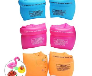 Pvc Arm Floaties Inflatable Swim Arm Bands Floater Sleeves Swimming S , an item from the 'Just Add Air' hand-picked list
