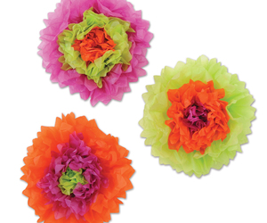 Beistle Party Decoration Tissue Flowers - 12 Pack (3/Pkg), an item from the 'Spring is in the Air' hand-picked list