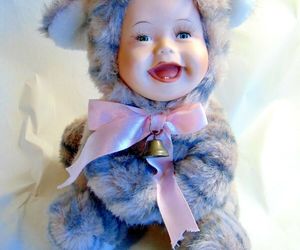 Geppeddo Cuddle Kids Collectable Casey Kitten Cat by Porcelain Plush Doll 10&quot;, an item from the 'Doll Landtopia' hand-picked list