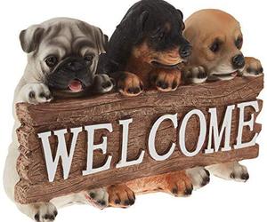 Summerfield Terrace Puppy Welcome Sign 9.5x4x6.5â, an item from the 'You Are Welcome' hand-picked list