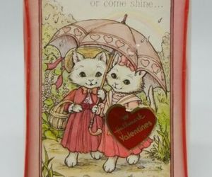 Vintage Hallmark Favorite Friends Valentines Cards Cat Bunny New Old Stock 12 ct, an item from the 'From the Heart' hand-picked list