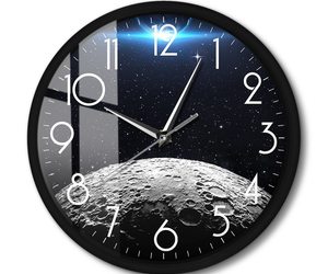 Planet Earth And Moon Art Smart Wall Clock With Voice Control Function Lunar Sur, an item from the 'The Moon in June' hand-picked list
