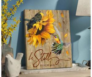 Be Still Hummingbird Wall Art Canvas, an item from the 'Design your living space, your way' hand-picked list