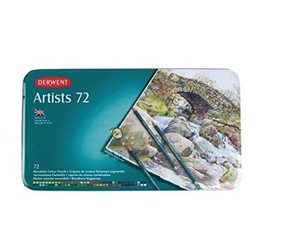 Derwent Artists Colouring Pencils Tin - Multicolours, Set of 72 , an item from the 'Cool Art Supplies for the Artist in You!' hand-picked list