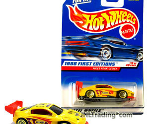 Year 1997 Hot Wheels 1998 First Editions 1:64 Die Cast Yellow PIKES PEAK CELICA, an item from the 'Rev Your Engines' hand-picked list