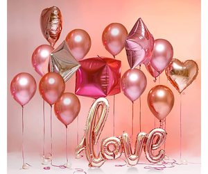 Love Balloons Rose Gold Set- 17Pcs Big Love Balloons For Romantic Night 40 I…, an item from the 'Love Is In The Air' hand-picked list