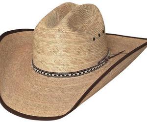 Bullhide Wide Open 15X Palm Leaf Straw Cowboy Hat Bound Brim Cattleman Natural, an item from the 'The Kit and Caboodle ' hand-picked list