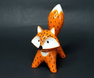 Cutest 5.25&quot; Ceramic Fox Figurine, an item from the 'Welcome to My Zoo' hand-picked list