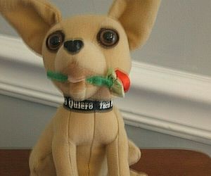 Yo Quiero Taco Bell Chihuahua rose  Dog Plush 7&quot; Stuffed Animal Vintage Standing, an item from the 'Everything You Need for Taco Tuesdays' hand-picked list