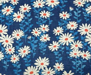 NOVOGRATZ ENDLESS DAISIES BLUE MOOD FLORAL HIGH END MULTIUSE FABRIC BY YARD 54&quot;W, an item from the 'For the Love of Daisies!' hand-picked list