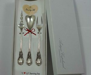 American Victorian by Lunt Sterling Silver &quot;I Love You&quot; Serving Set 3pc Custom, an item from the 'Victorian Elegance' hand-picked list