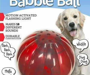 Large Blinky Babble Ball Lights Up &amp; Talks - Toy for Dogs - Pet Qwerks - Red, an item from the 'Love is a four-legged word' hand-picked list