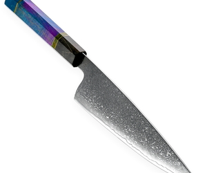 Damascus Kitchen Knife 8 Inch Butcher Cooking Tool , an item from the 'Beauty and the Steel Beast' hand-picked list