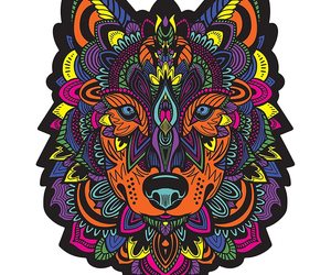 Hidden Shapes - Wolf - Jigsaw Puzzle For Adults - 300 Pieces - Hand Drawn- 75 Un, an item from the 'Puzzlemaster' hand-picked list