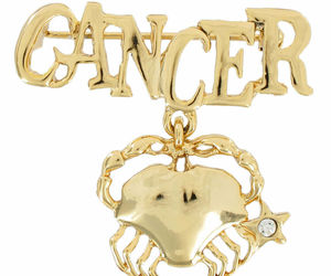Danecraft Gold Tone Cancer Crab Charm Dangle Pin Zodiac Astrological Sign, an item from the 'Zodiac Gifts for Cancers' hand-picked list