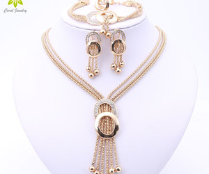 Women Bridal Fine Crystal  Beads Jewelry Sets For Wedding Party Dress Accessorie, an item from the 'Beaded Jewelry' hand-picked list