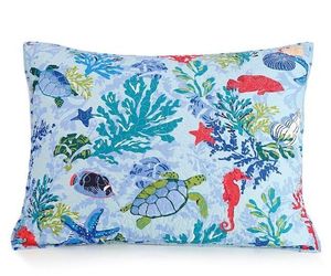Vera Bradley 100% Cotton Shore Thing Blue Standard Pillow Sham NEW, an item from the 'Pillow Talk' hand-picked list