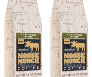 Moose Munch Northwest Blend  Gourmet Ground Coffee  2 BAGS 12oz  EACH, an item from the 'A friend with coffee is a friend indeed' hand-picked list