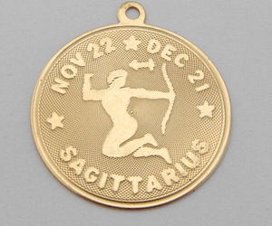 Sagittarius Zodiac Charm Pendant 14K Yellow Gold, an item from the 'Sagittarius Birthday Gifts' hand-picked list