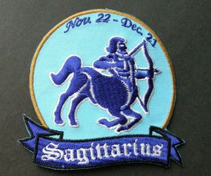 SAGITTARIUS ASTROLOGY STAR SIGN EMBROIDERED PATCH, an item from the 'Sagittarius Birthday Gifts' hand-picked list