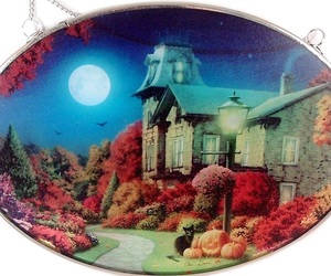 Edenborough Hand Made Glass Suncatcher Halloween MOONLIGHT, an item from the 'Haunted Halloween Home' hand-picked list