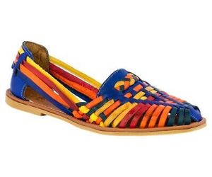 Womens Rainbow Authentic Mexican Huaraches Leather Sandals Boho Closed Toe #110, an item from the 'I Have Enough Sandals, Said No One Ever' hand-picked list