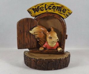 New Creative Resin Friends Animal Tree Decor Welcome Squirrel - New, an item from the 'You Are Welcome' hand-picked list