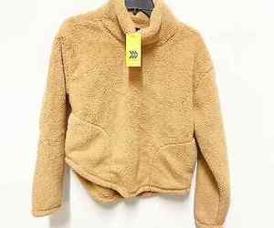 All in Motion NWT Women&#39;s M Camel Sherpa Mock Neck Long Sleeve Pullover Sweater, an item from the 'Someone get this girl a sweater.' hand-picked list