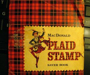 MacDonald Plaid Stamp Vintage Booklet - 1963 Trading Stamps Saver Book Booklet, an item from the 'Seeing Red' hand-picked list