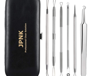 JPNK Blackhead Remover Tool Comedones Extractor Acne Removal Kit for Silver , an item from the 'Spa Day' hand-picked list