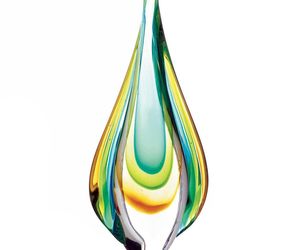 Teardrop Art Glass Sculpture - 9 inches, an item from the 'Design your living space, your way' hand-picked list