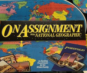 ON ASSIGNMENT With National Geographic Board Game - Complete - Vintage 1990 MINT, an item from the 'Collect Vintage Board Games' hand-picked list