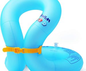 Hyfoo Floaties Swim Vest for Child, Portable Inflatable Pool Floats Swimming, an item from the 'Just Add Air' hand-picked list