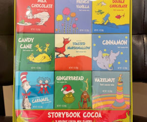 Dr Seuss Grinch Storybook Hot Cocoa Holiday Gift Set Holiday Candy Cane Exp 2023, an item from the 'Holiday Gift Baskets' hand-picked list